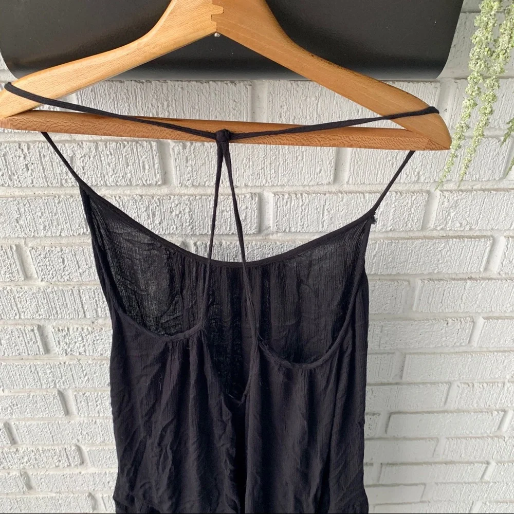 Urban Outfitters Black Thin Racerback Tank Top XSP - Picture 5 of 10